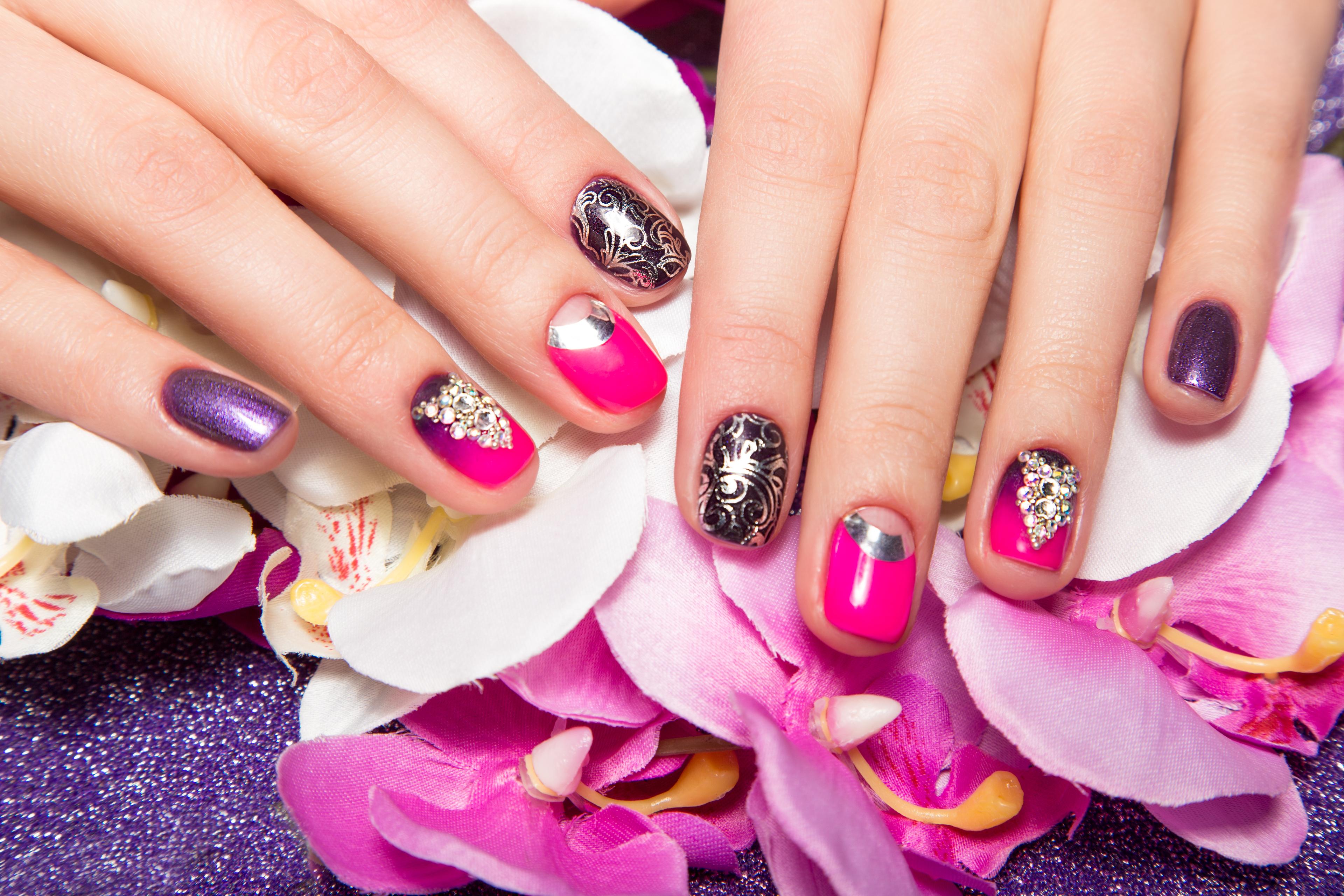 Builder gel and nail art at Lumora Belle Beauty, Loughborough